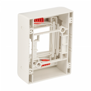 Базовый настенный бокс на 1 модуль Mosaic 45x45, с боковыми стенками, белый